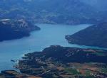 Lac de Serre-Ponçon vu des Aiguilles de Chabrières