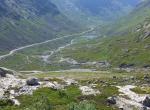 Norvège - Vallée encaissée vu du barrage du Styggevatnet 