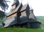 Norvège  - Eglise en bois debout de Vikøiry