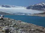 Norvège - Styggevatnet (lac) et Austdalsbreen (glacier)